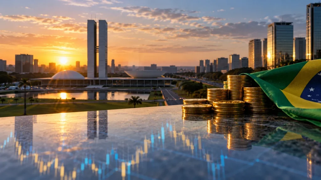 Documentos financeiros e gráficos sobre preços em escritório econômico