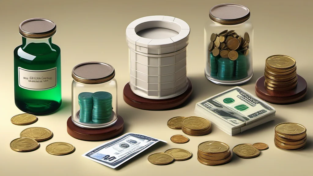 Representação de organização financeira e recebimento de proventos.