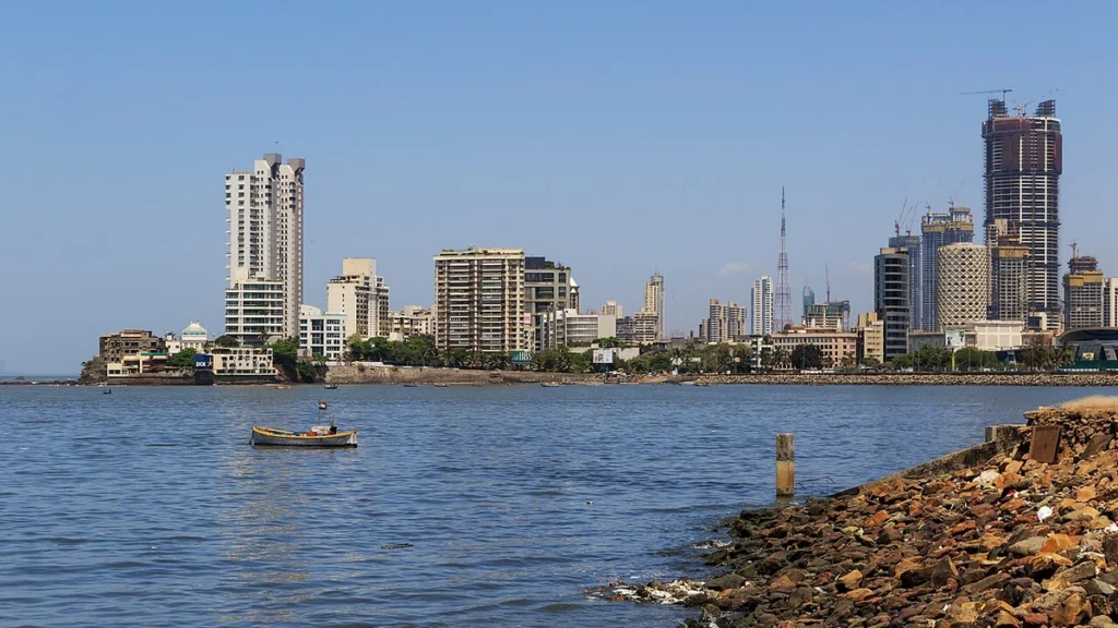 Vista urbana de Mumbai, principal centro financeiro e empresarial da Índia.